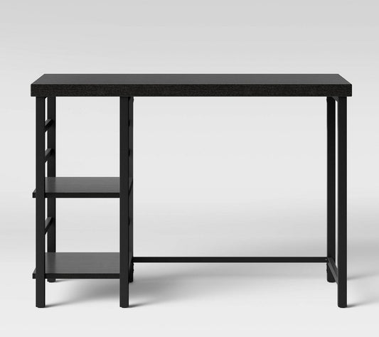 CLEARANCE- Adjustable Storage Desk Black (AS IS)