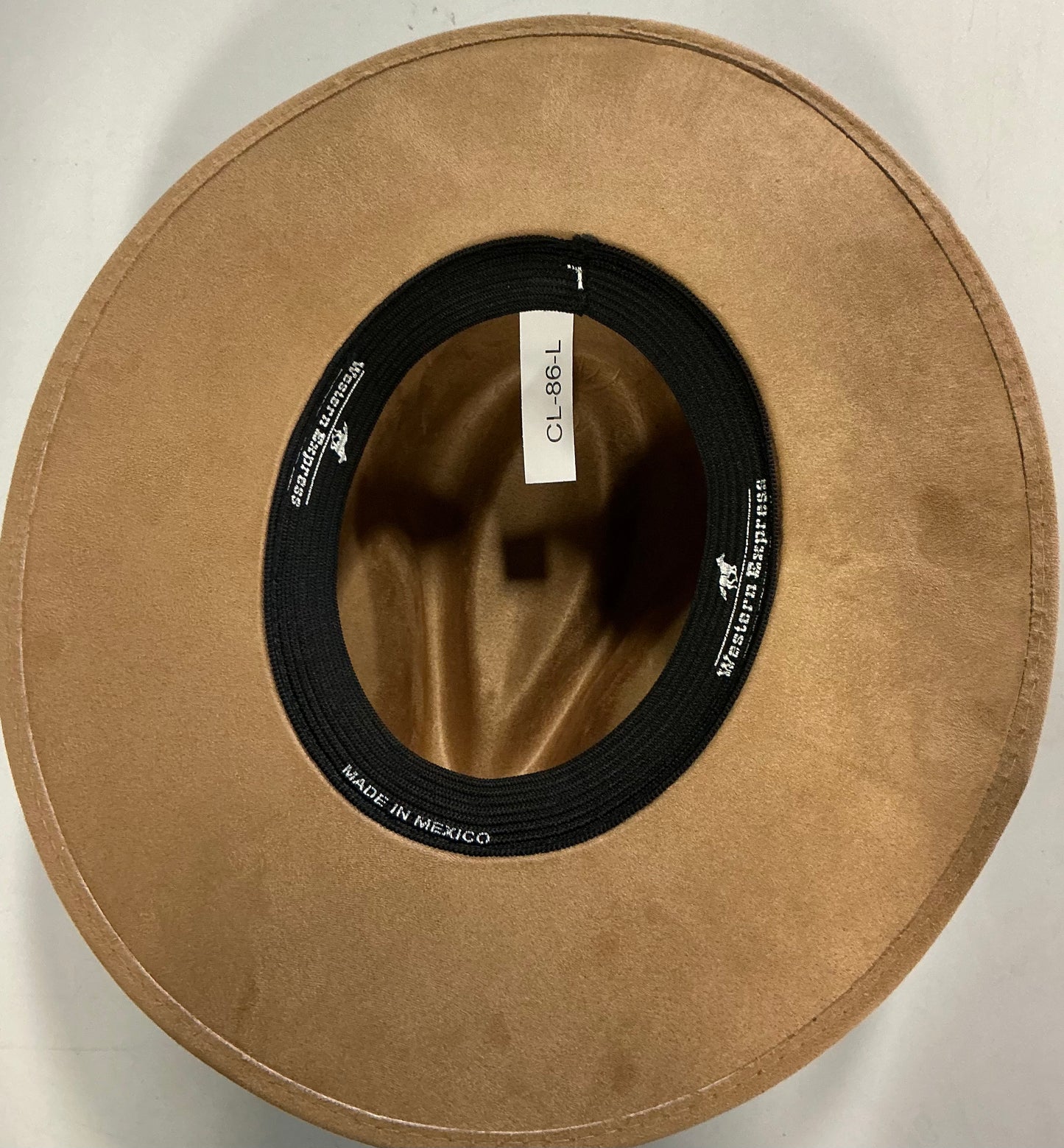 Western express pinch front flat brim fashion men cowboy hat - large