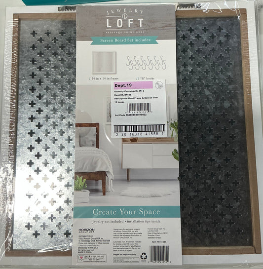 Jewelry Loft storage solutions screen board set