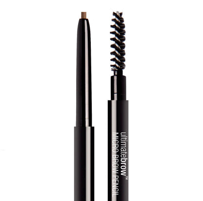 Brow pencil features a 1.5 mm micro tip designed for drawing precise, hair-like strokes.