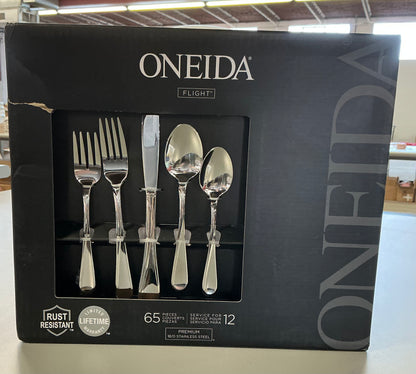 Oneida Flight 65-pc. Flatware Set