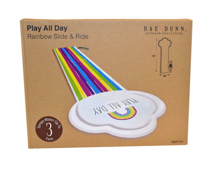 Float 16ft Rainbow Slide and Ride Splash Pad by Rae Dunn