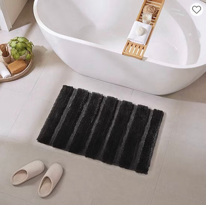 Madison Park Tufted Pearl Channel Soft Solid Tufted Bath Rug 17x24 Inch