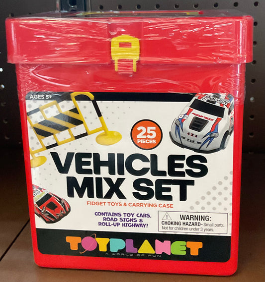 Toy Planet 25-Piece Vehicle and
Accesory Mixed Set