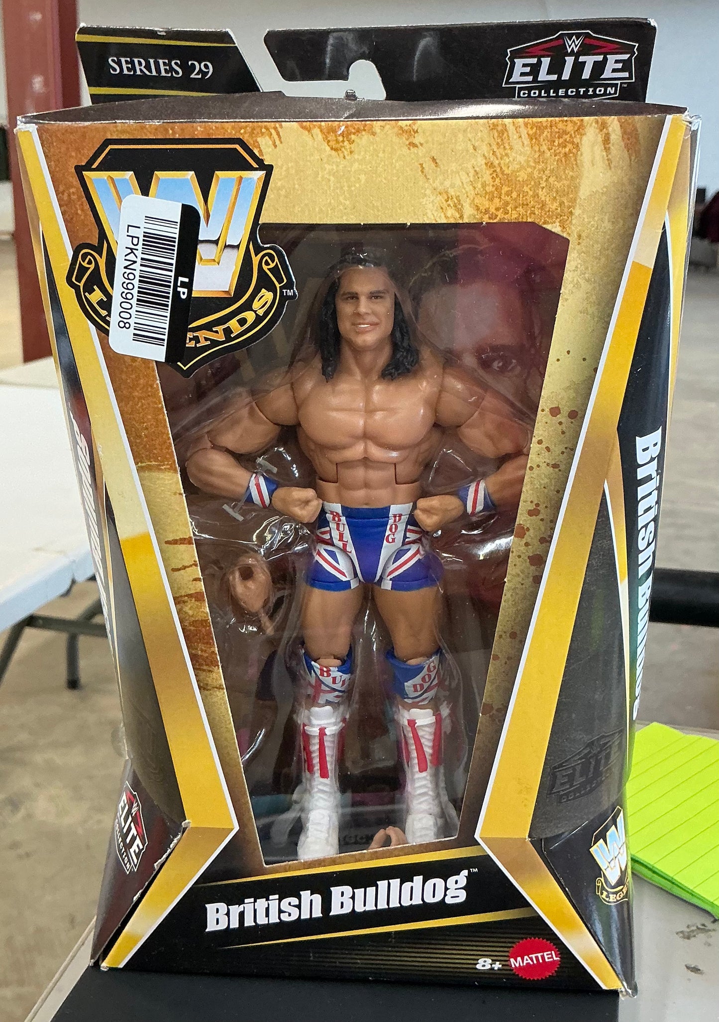 WWE Elite legends British Bulldog action figure & accessories