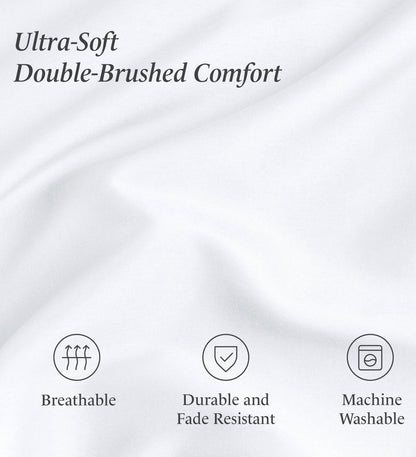 Ivy Union breathable ultra soft sheet set 3 pieces Twin-White