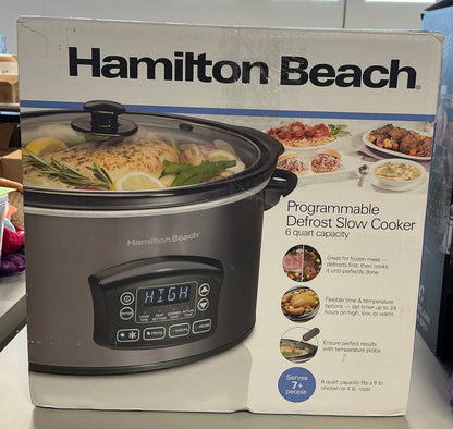 Hamilton Beach Programmable Defrost Slow Cooker