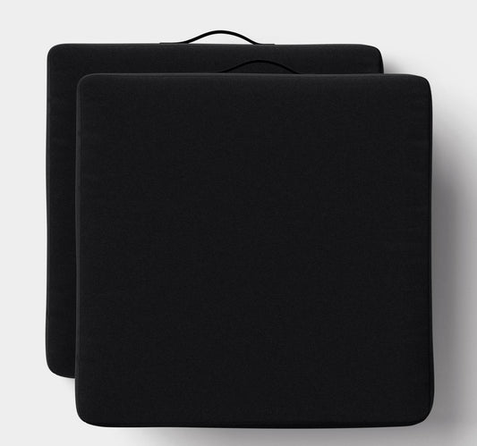 Solid deep seat cushion set black 20” (W) x 20” (D) x 5” (Thick) - PICK UP ONLY