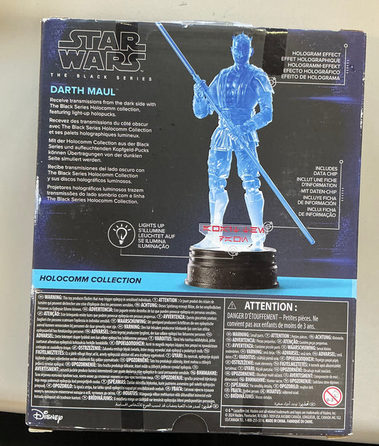 Star Wars Darth Maul black series holocomm collection action figure - DAMAGED PACKAGE