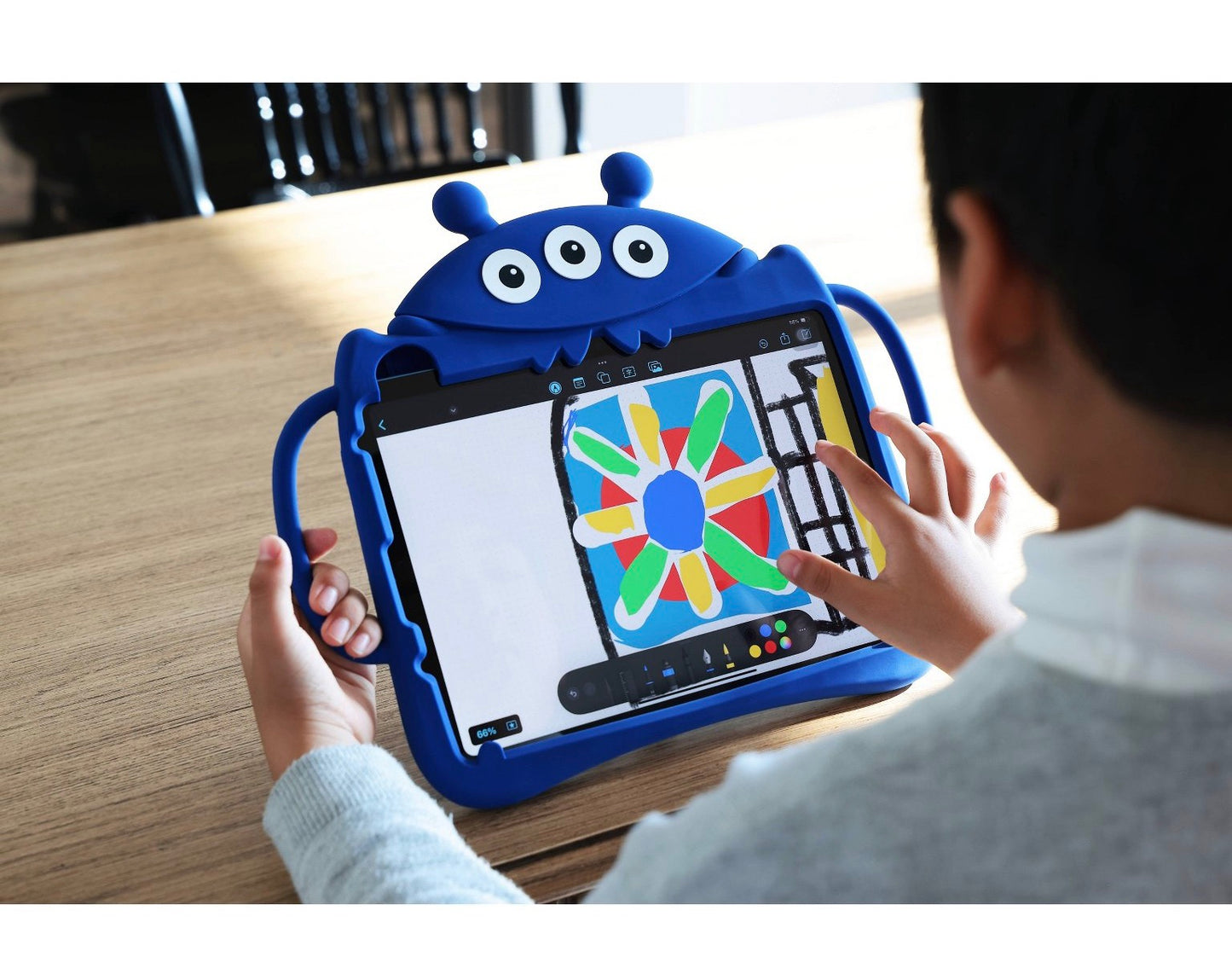 Vivitar Kids' Tablet Bumper Case in a blue monster design