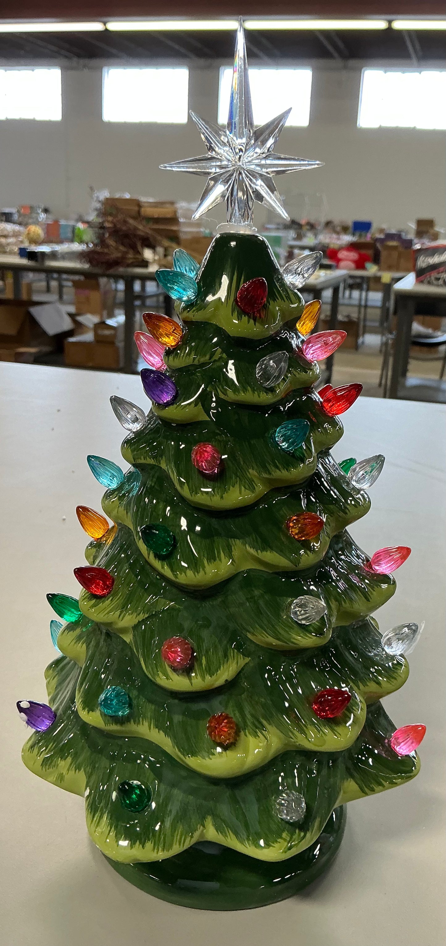 Northlight Led Table Top Tree With Star Topper Lighted Christmas Tabletop Decor