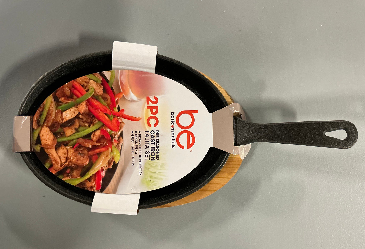 Basic Essentials Cast Iron 2-pc. Fajita Set