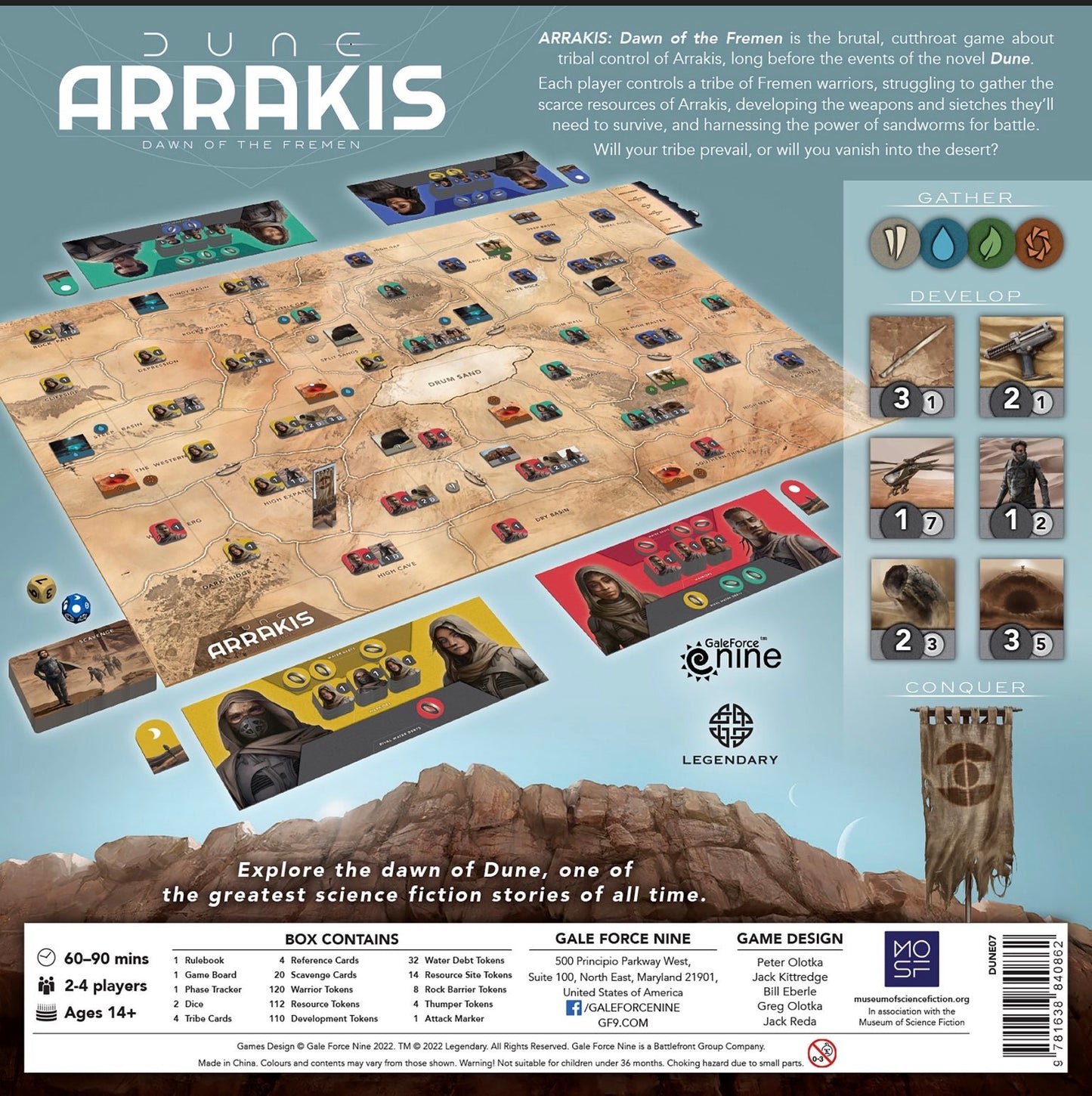 Dune: Arrakis - Dawn of the Fremen board game published by Gale Force Nine