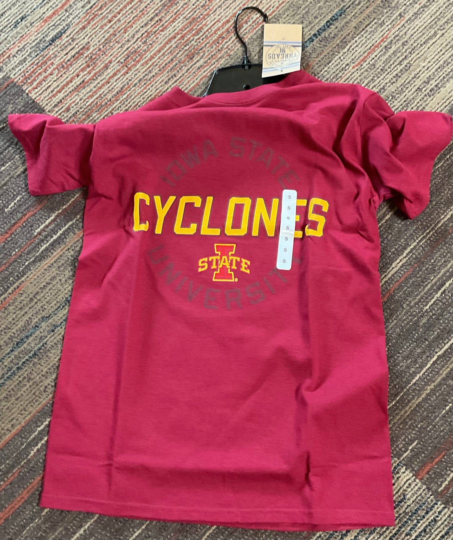 Iowa State University “Cyclones” Red Short Sleeve T-Shirt (Size Variation)