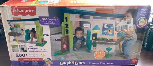 (CLEARANCE) Fisher-Price Laugh & Learn Ultimate Playhouse Baby & Toddler Electronic Learning Toy