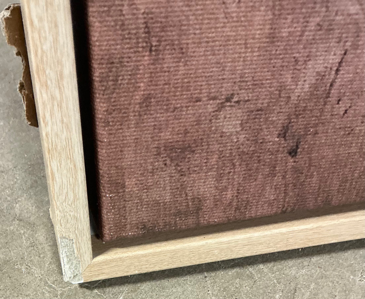THRIFTY 70 - 36x36” plains framed wall canvases, beige frame - AS IS - DAMAGES - FINAL SALE - NO RETURNS - PICK UP ONLY