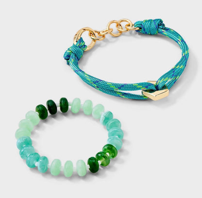 Rope & Beaded Stretch Bracelets