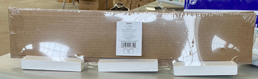 Set of three black rectangular chalkboard signs