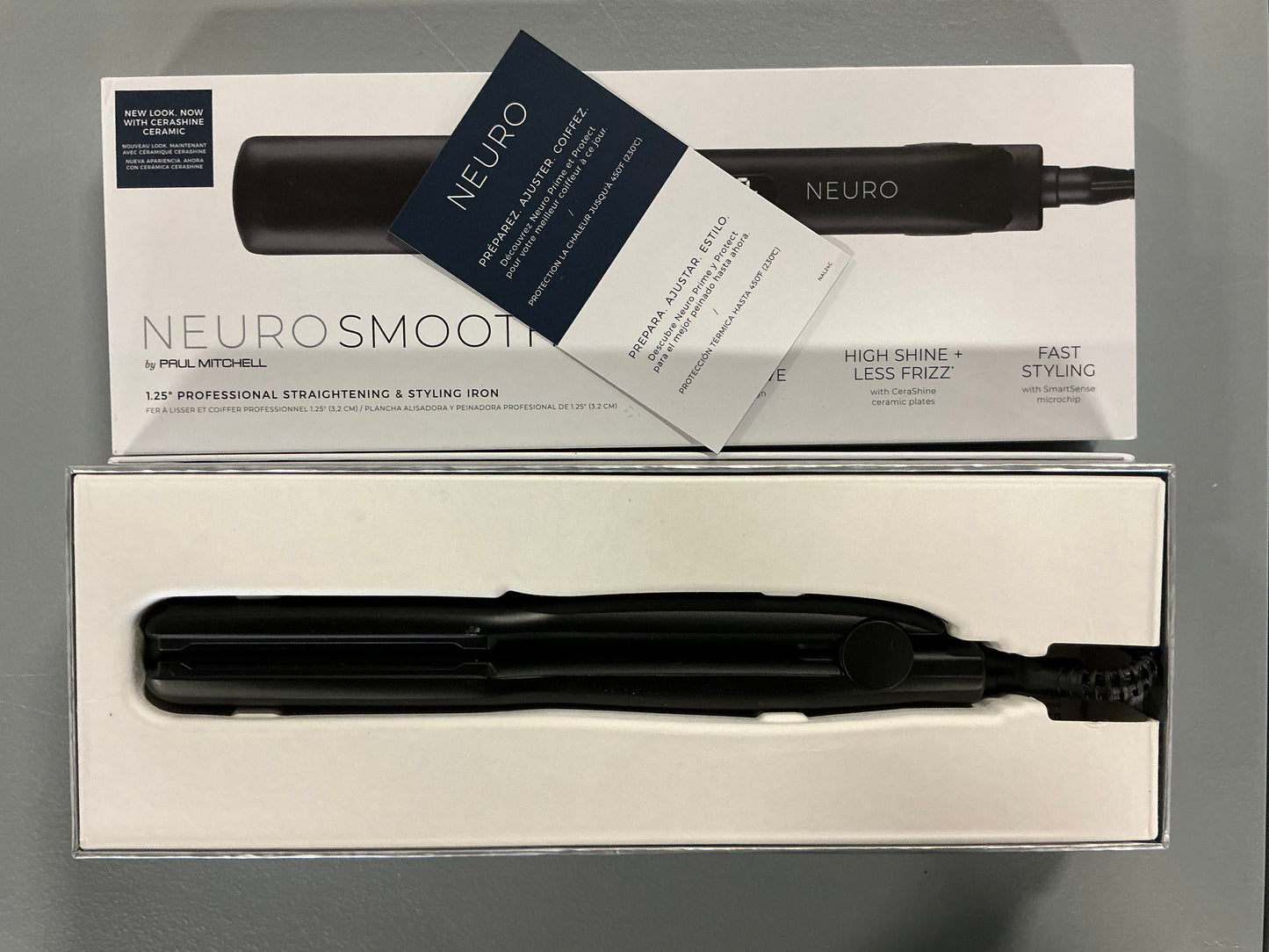 Thrifty 70 - Paul Mitchell Neuro Smooth 1.25" Ceramic Straightening & Styling Even Heating Flat Iron - Open Box - Used ( See picture) - AS IS - NO RETURNS - FINAL SALE