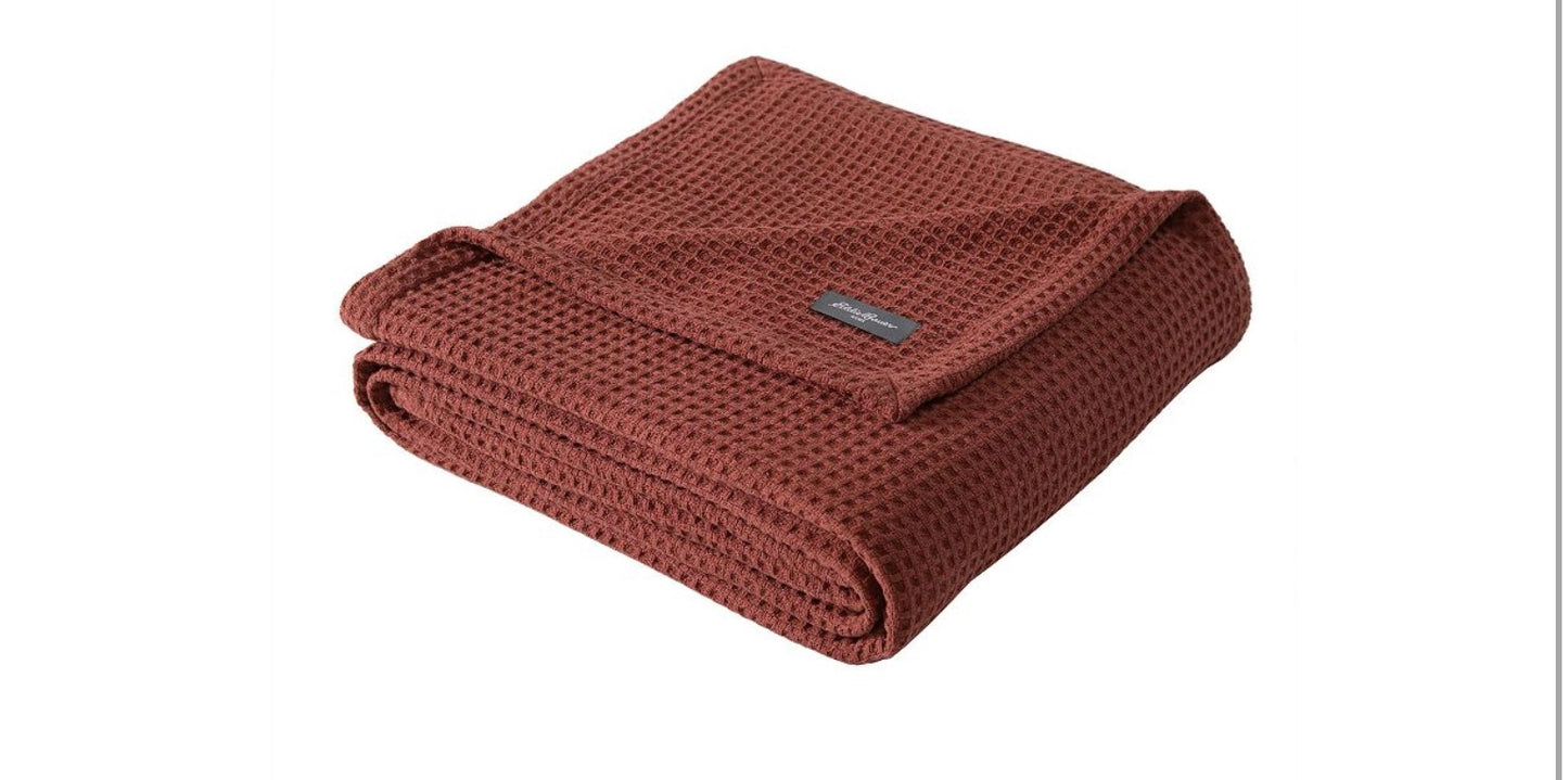 Eddie Bauer Solid 100% Cotton Blanket king
