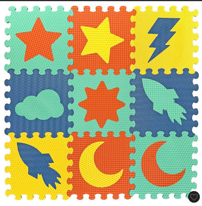 Fun play puzzle play mat