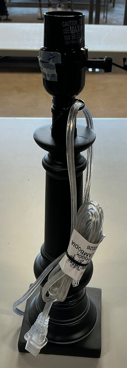 Column small lamp base black - MINOR COSMETIC FLAW