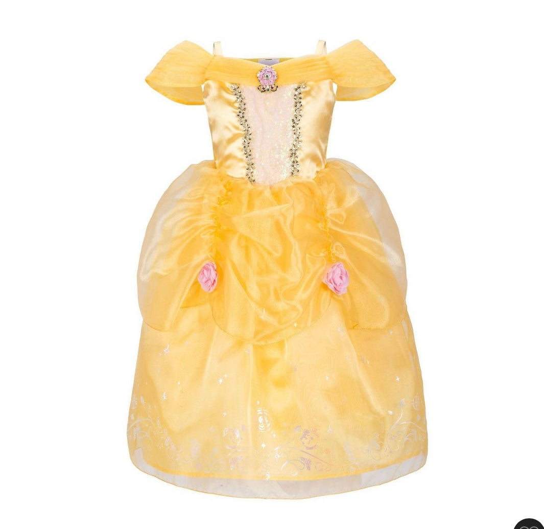 THRIFTY 70 - Disney Princess Belle signature dress size 4 - AS IS - DAMAGED AT THE BOTTOM - FINAL SALE - NO RETURNS