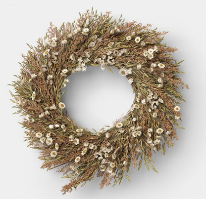 Mixed spring floral preserved wreath - PICK UP ONLY