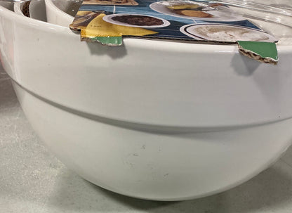 Figmint stoneware mixing bowl set 4pcs - OPEN PACKAGE - MINOR COSMETIC FLAWS - PICK UP ONLY