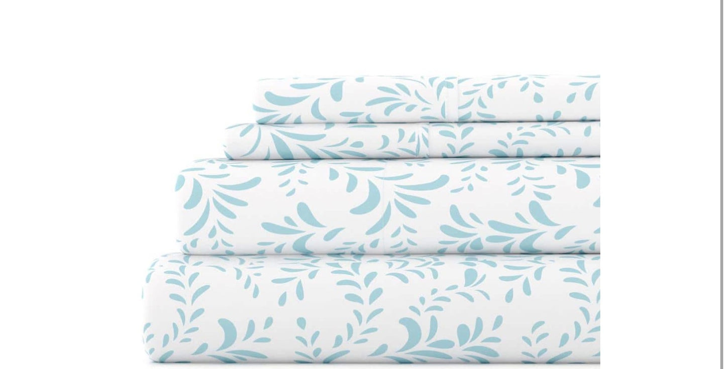 ienjoy Home 4-piece patterned sheet set size queen