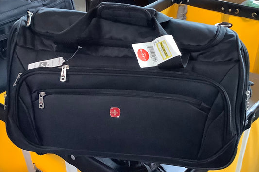 (Clearance) FINAL SALE SWISSGEAR 7895 22.5" Wheeled Duffel Bag - Black
