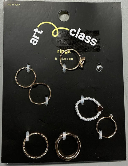 Rings in assorted gold-tone and beaded styles-As Is