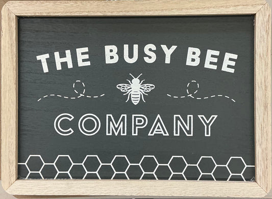 Rustic wooden wall sign