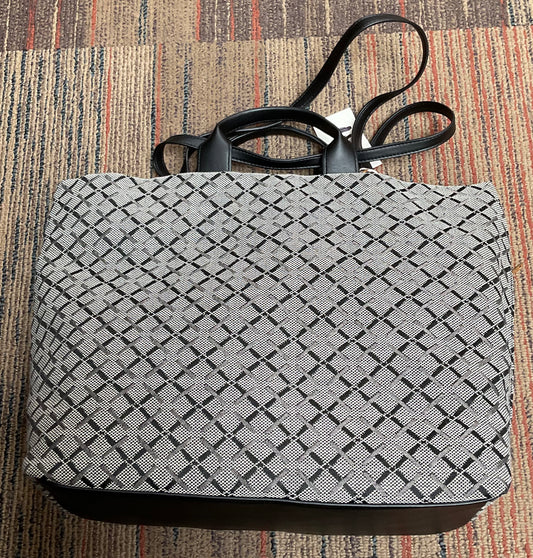 Black and Grey Pattern Tote Bag