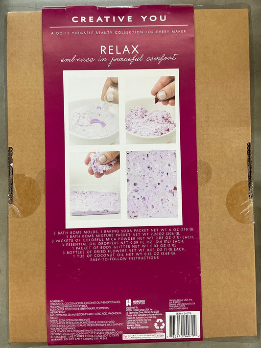 Creative You Gentle Rose Do-It-Yourself Bath Bombs Kit