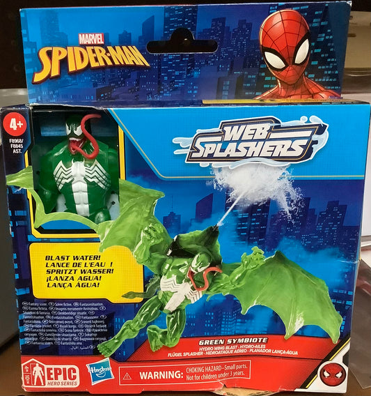 (CLEARANCE) Marvel Spider-Man Epic Hero Web Splashers Green Symbiote
Hydro Wing Blast