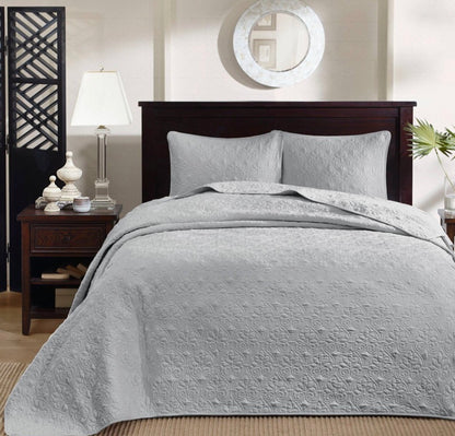 Madison Park Mansfield Oversized Antimicrobial Treated 3pc Bedspread Set king