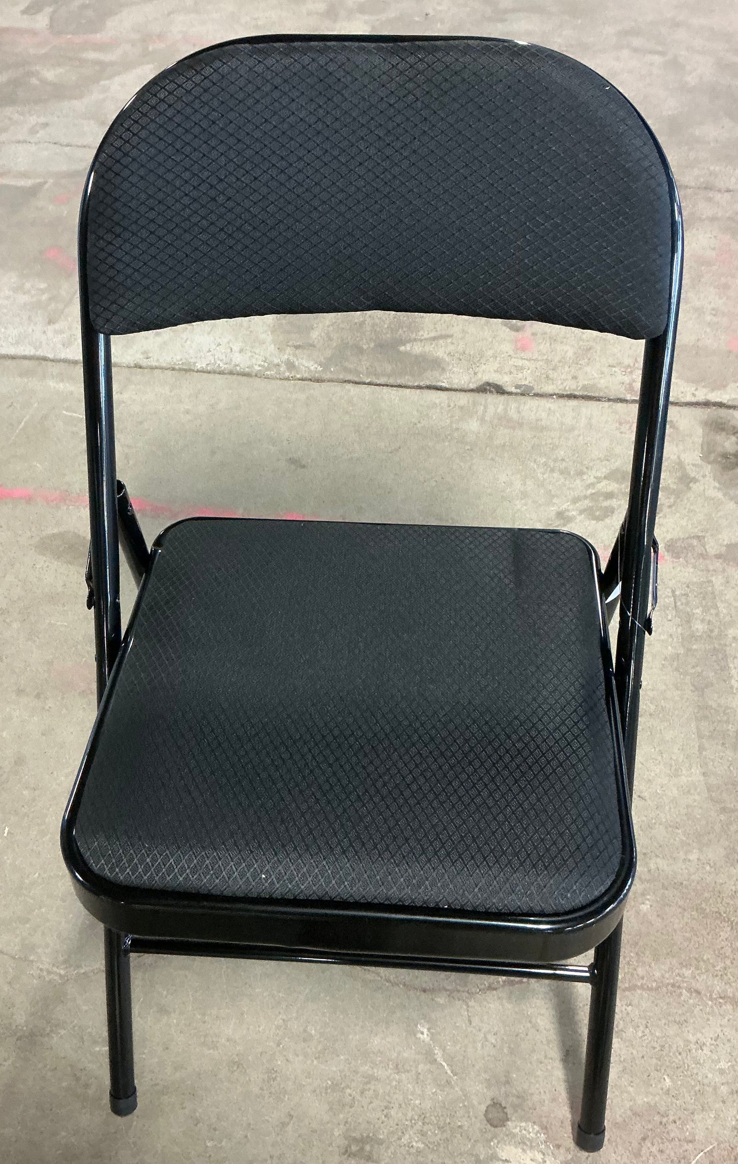 Costway set of 4 folding chairs fabric upholstered padded seat metal frame - PICK UP ONLY