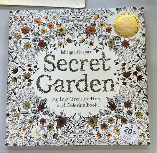 This is a Secret Garden: 10th Anniversary Limited Special Edition Johanna Basford coloring book