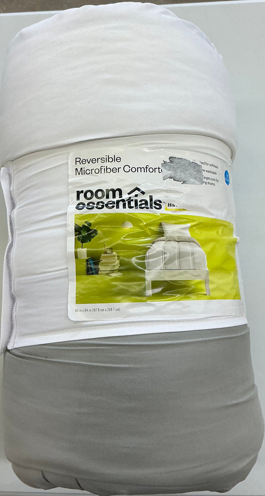 Reversible microfiber comforter only-Twin/Twin xl