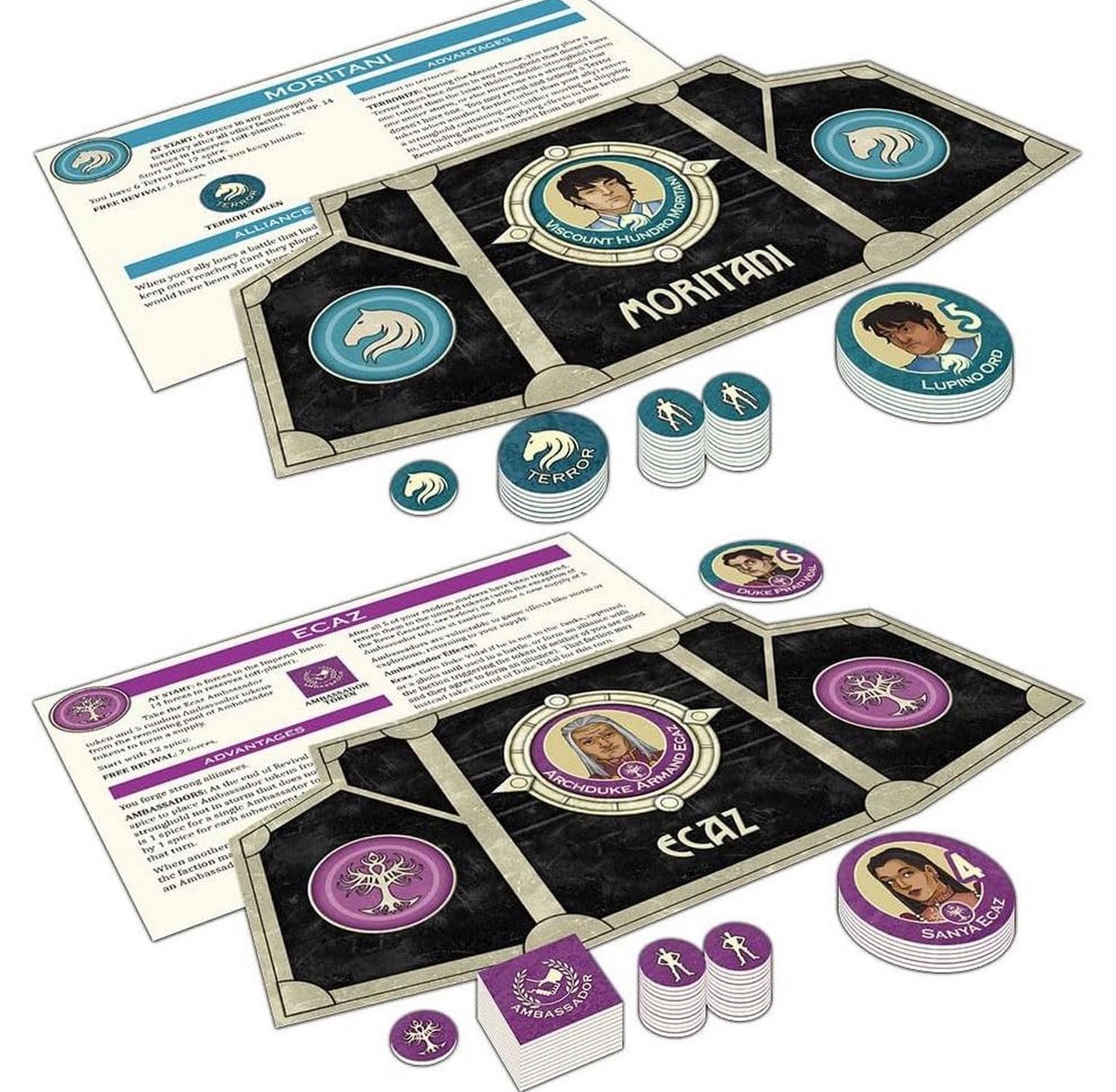 Dune: Ecaz & Moritani House Expansion board game