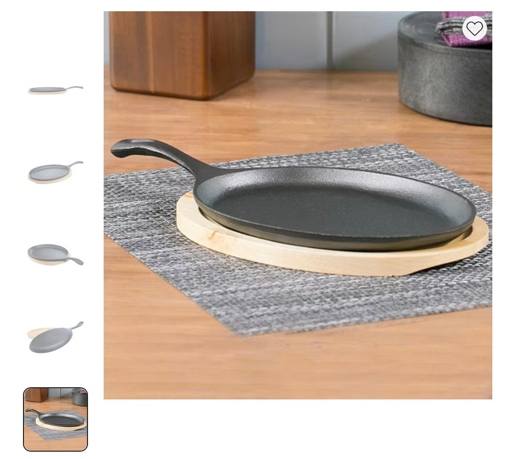 Basic Essentials Cast Iron 2-pc. Fajita Set