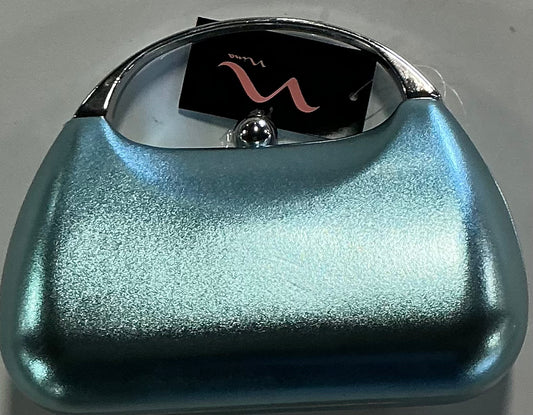 Nina curved metallic minaudiere evening bag
