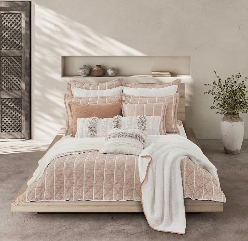 Queen Street Pacifica Coverlet only Full/Queen-Color(Terracotta)