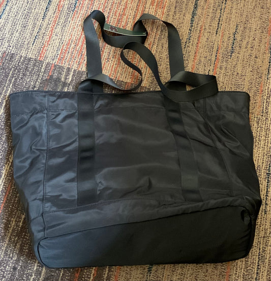 Large Canvas Tote Handbag Black