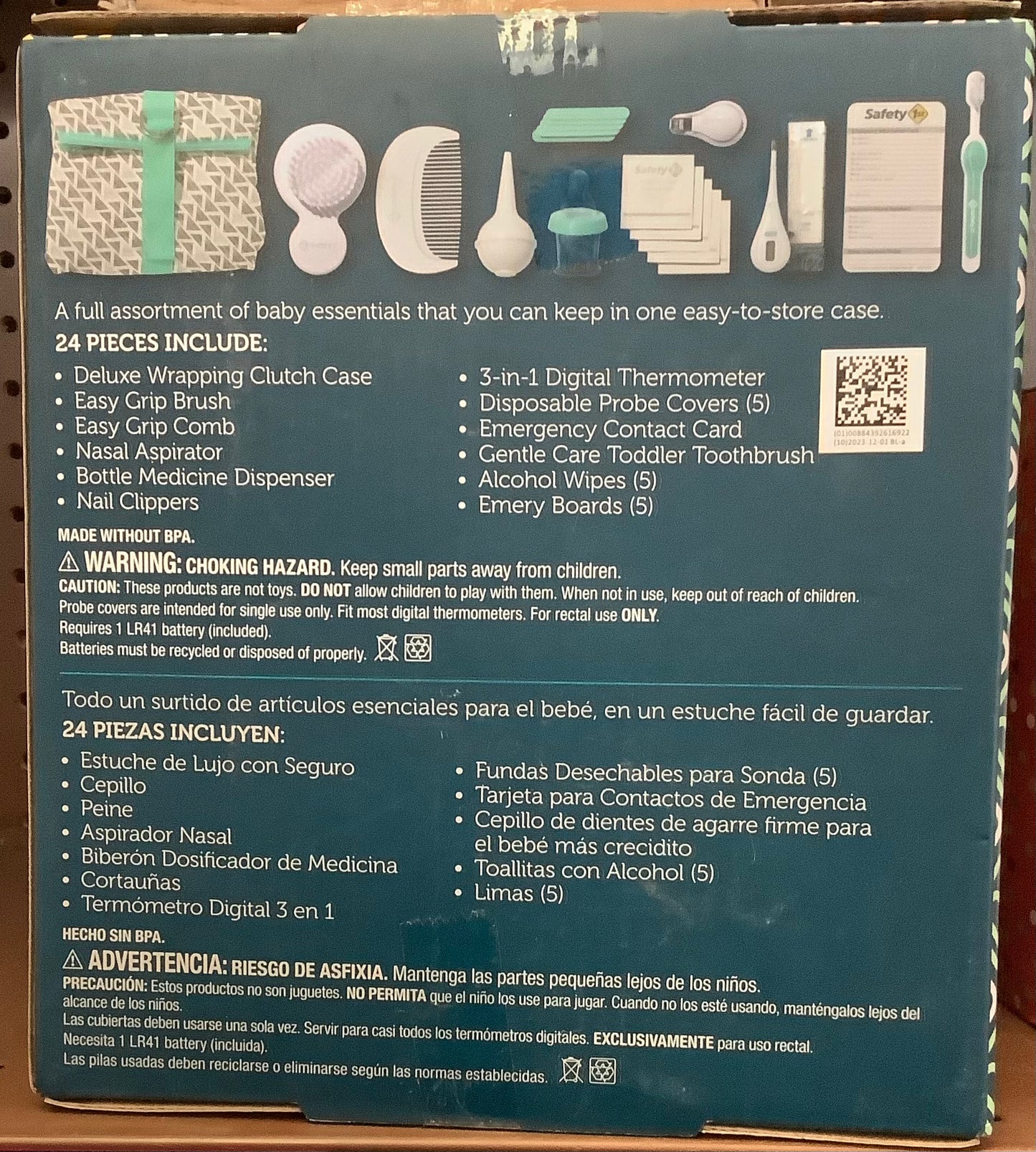 Safety 1st Deluxe Nursery Healthcare & Grooming Kit - Pyramids Aqua