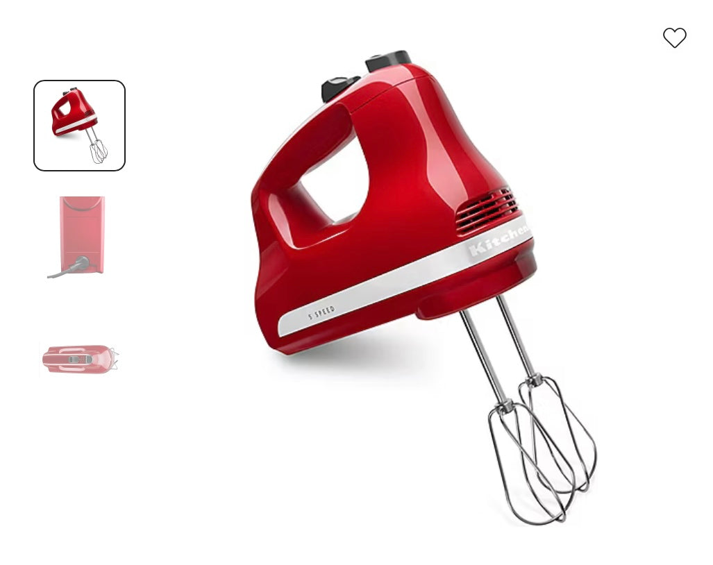 KitchenAid Ultra Power 5 Speed Hand Mixer - Open Box