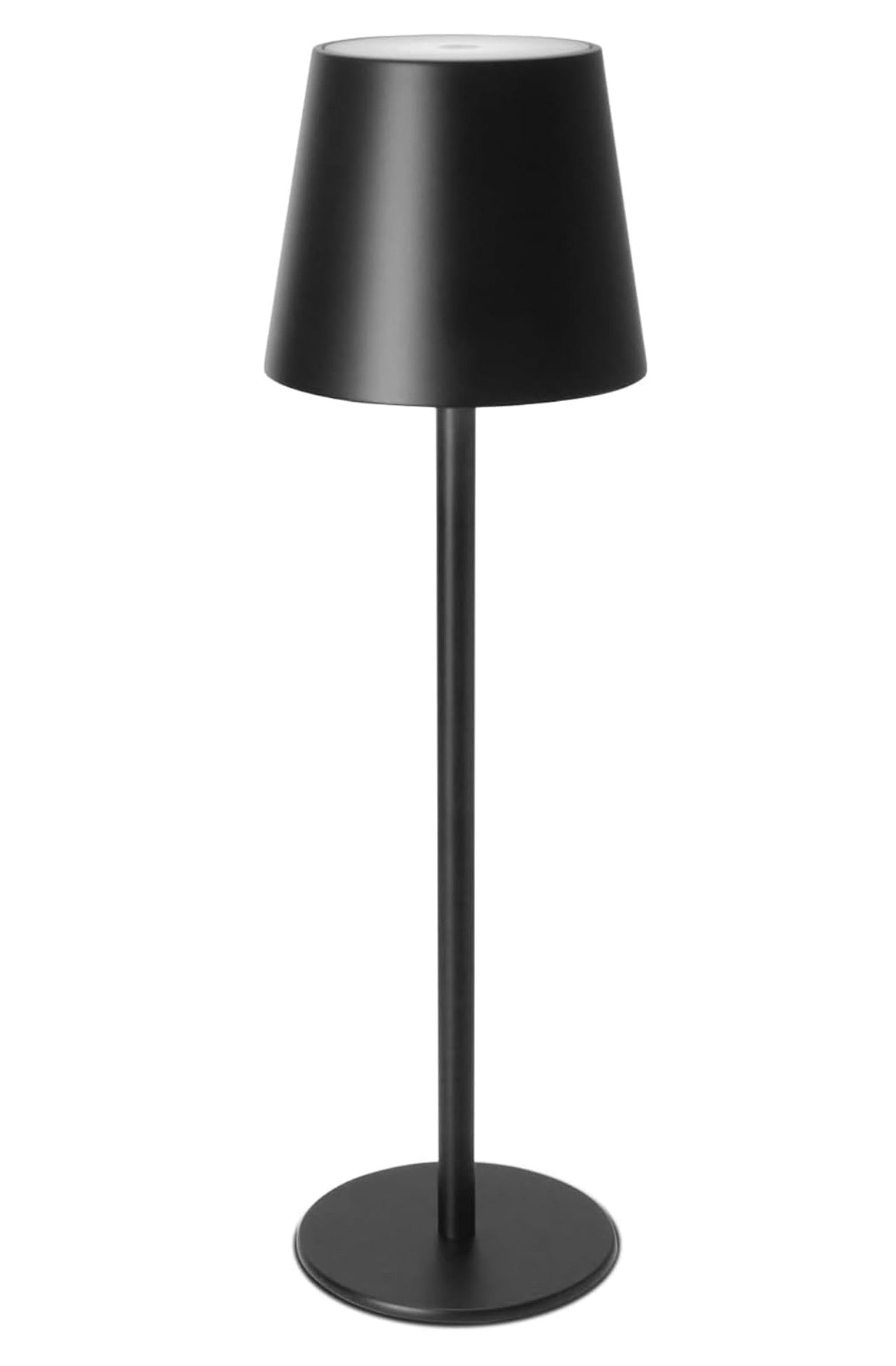 14” Rechargeable Portable Table Lamp - Black - Room Essentials - Out of Box, Minor Cosmetic Damage (see pictures) - FOR PICKUP ONLY