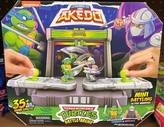 Akedo Teenage Mutant Ninja Turtles Battle Arena Playset with Mini Figures