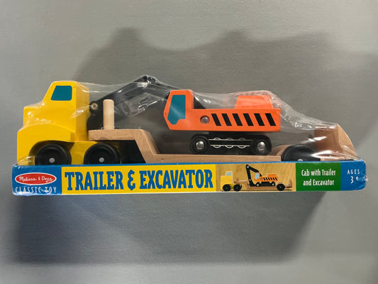 Melissa & Doug Trailer and Excavator Interactive Toy